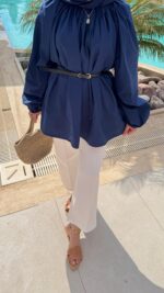 Aya Gömlek - Lacivert - Görsel 6