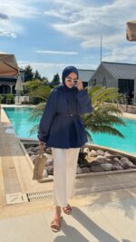 Aya Gömlek - Lacivert - Görsel 7