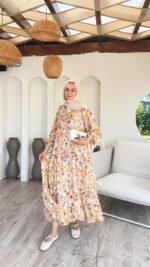 Bloom Elbise - Sarı - Görsel 2