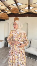 Bloom Elbise - Sarı - Görsel 4