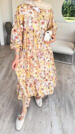 Bloom Elbise - Sarı - Görsel 8