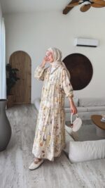 Olive Elbise - Vizon - Görsel 3