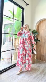 Riya Elbise - Pembe - Görsel 4