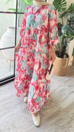 Riya Elbise - Pembe - Görsel 5