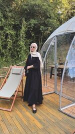 Alin Tensel Elbise - Siyah