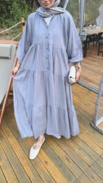 Alin Tensel Elbise - Gri - Görsel 4