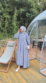 Alin Tensel Elbise - Gri - Görsel 5