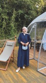 Alin Tensel Elbise - Lacivert - Görsel 8