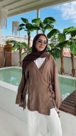 Luma Kimono - Kahverengi - Görsel 2