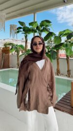 Luma Kimono - Kahverengi - Görsel 4