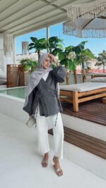 Luma Kimono - Gri - Görsel 5