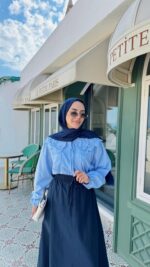 Milas Gömlek - Mavi - Görsel 2