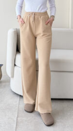 Urya Bol Kesim Pantalon - Bej