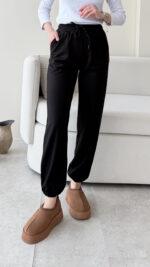 Karla Oyşo Pantalon - Siyah - Görsel 3