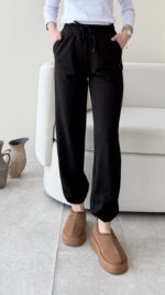 Karla Oyşo Pantalon - Siyah - Görsel 4