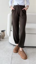 Karla Oyşo Pantalon - Acı Kahve