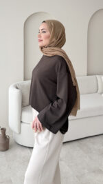 Ekâ Basic Oyşo Sweat - Kahverengi - Görsel 5