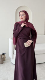 Esse Elbise - Mürdüm - Görsel 4