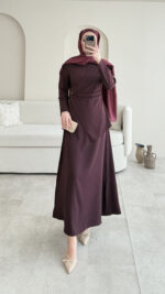 Esse Elbise - Mürdüm - Görsel 6