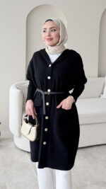 Misa Angora Hırka - Siyah - Görsel 4