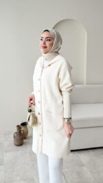 Misa Angora Hırka - Krem - Görsel 4