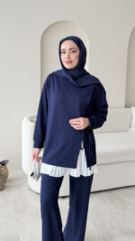 Evla Oyşo Takım - Lacivert - Görsel 4