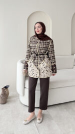 Moren Desenli Ceket - Kahverengi - Görsel 3