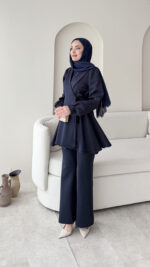 Pira Bağlamalı Scuba Takım - Lacivert - Görsel 3