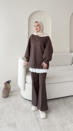 Maral Scuba Takım - Kahverengi - Görsel 2