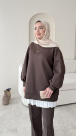 Maral Scuba Takım - Kahverengi - Görsel 5