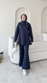 Kasi Şal Yaka Scuba Takım - Lacivert