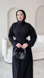 Meyla Gold Detaylı Elbise – Siyah - Görsel 4