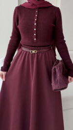 Vento Triko Kazak - Bordo - Görsel 3