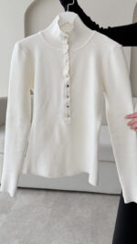 Vento Triko Kazak - Beyaz - Görsel 11