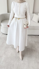 Vento Triko Kazak - Beyaz - Görsel 3