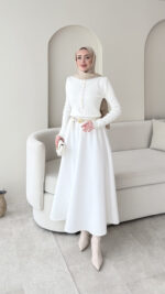 Vento Triko Kazak - Beyaz - Görsel 5