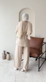 Yakamoz Taşlı Takım - Bej - Görsel 3