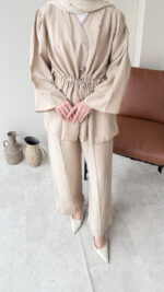 Yakamoz Taşlı Takım - Bej - Görsel 7