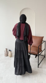 Keten Takım - Bordo - Görsel 3