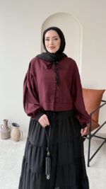 Keten Takım - Bordo - Görsel 4