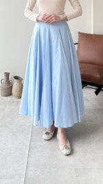 Belden Oturtma Etek - Mavi - Görsel 2