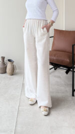 Taşlı Pantalon - Bej - Görsel 2