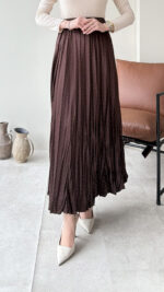 Taşlı Etek - Kahverengi - Görsel 2