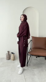 Ferna Çıtçıt Oyşo Takım - Bordo - Görsel 2