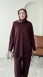 Ferna Çıtçıt Oyşo Takım - Bordo - Görsel 3