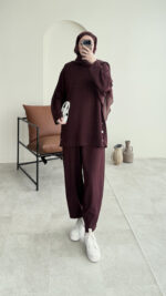 Ferna Çıtçıt Oyşo Takım - Bordo - Görsel 6