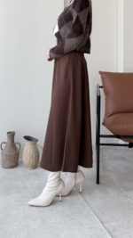 Nare Kemerli Etek - Kahve - Görsel 3