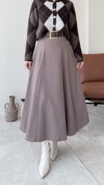 Nare Kemerli Etek - Vizon - Görsel 4