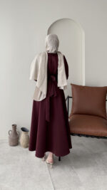 Peya Belden Bağlamalı Scuba Takım - Bordo - Görsel 3