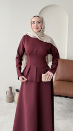 Peya Belden Bağlamalı Scuba Takım - Bordo - Görsel 4